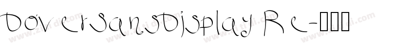 DoverSansDisplay Re字体转换
